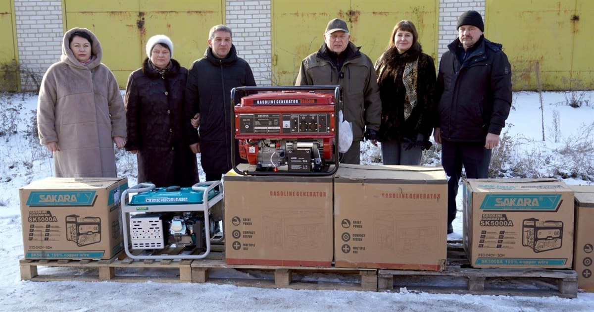 Ворожбянська громада отримала генератор від української громади з Азербайджану