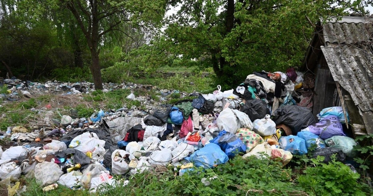 На Звягельщині жінка зробила на своєму подвір’ї сміттєзвалище – його ліквідували силами міськради