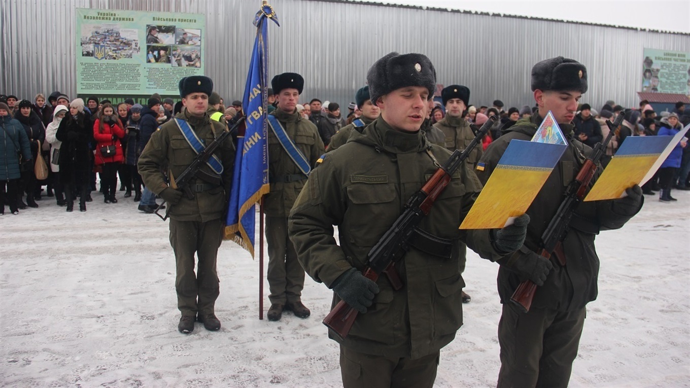 У Калинівці військовослужбовці Національної гвардії  склали військову присягу