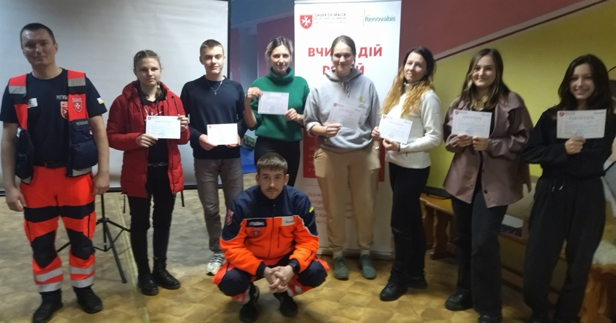 У Володимирці вперше провели курси домедичної допомоги від «Мальтійської служби допомоги України»