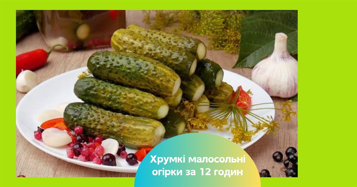 Хрумкі малосольні огірки усього за 12 годин, які точно вийдуть у кожної господині — рецепт