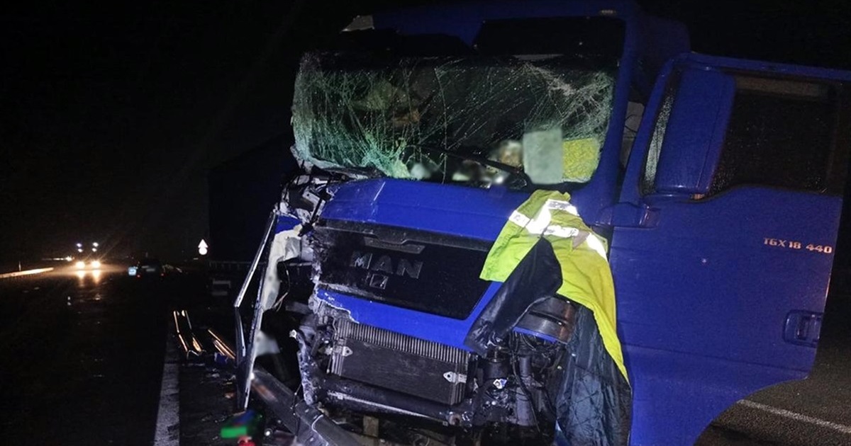 Поблизу Звягеля зіткнулися дві вантажівки – один з водіїв госпіталізований