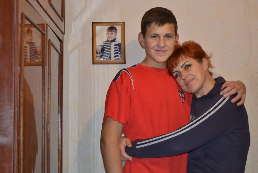 Єгор з мамою
