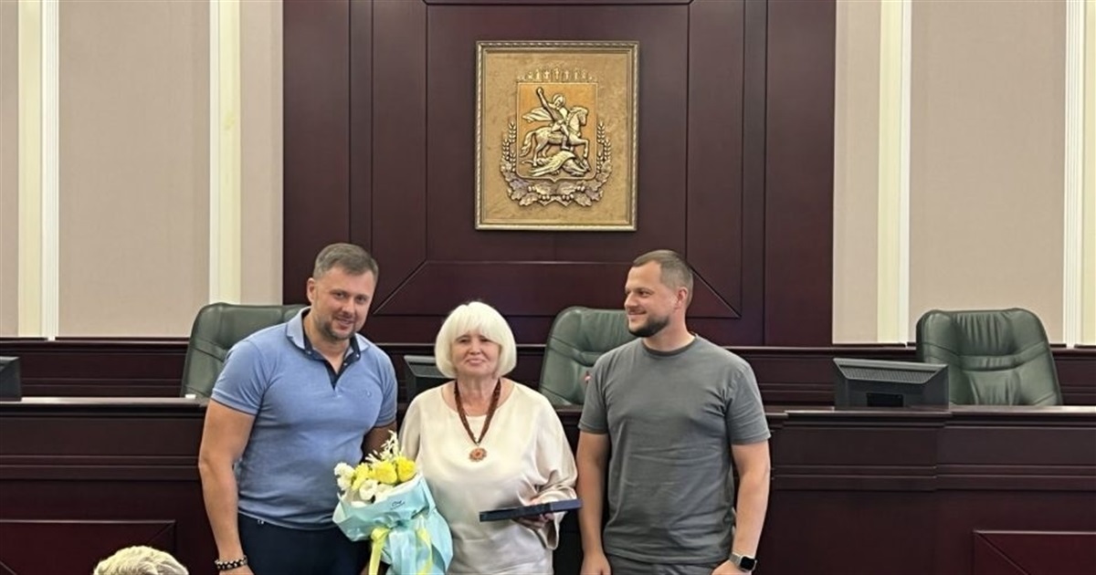 Раїсу Голованову з Переяслава нагородили почесною відзнакою «За заслуги перед Київщиною»