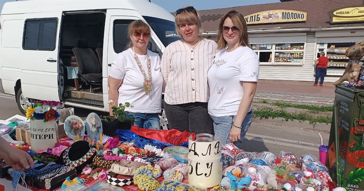 "Янголи Березані" зібрали у Переяславі понад 20 тисяч гривень для ЗСУ під час благодійного ярмарку