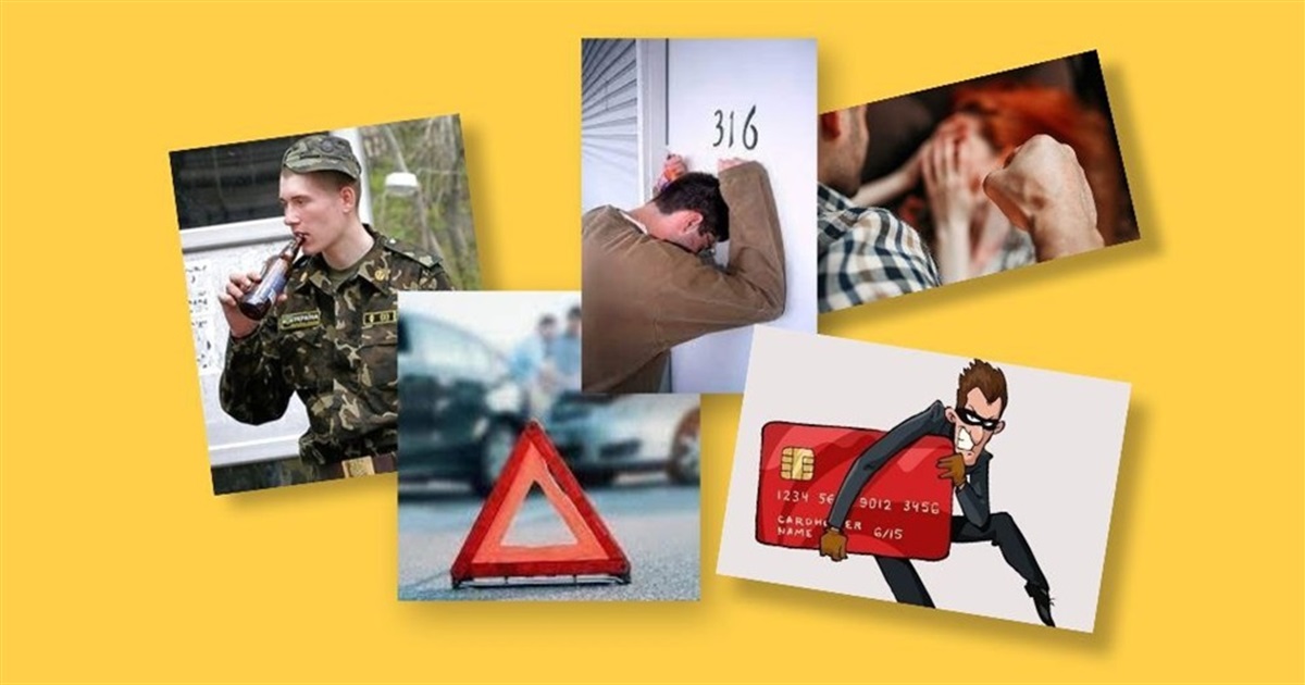 Хроніка злочинів в Южноукраїнську: військовий напідпитку, ДТП, шахрайство, сімейне насильство
