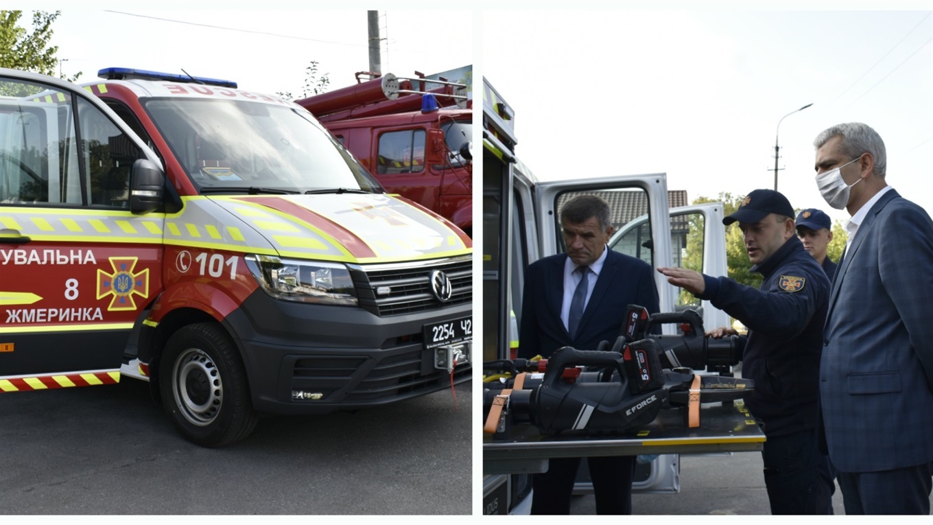 Жмеринські рятувальники отримали сучасний аварійно-рятувальний автомобіль: відео