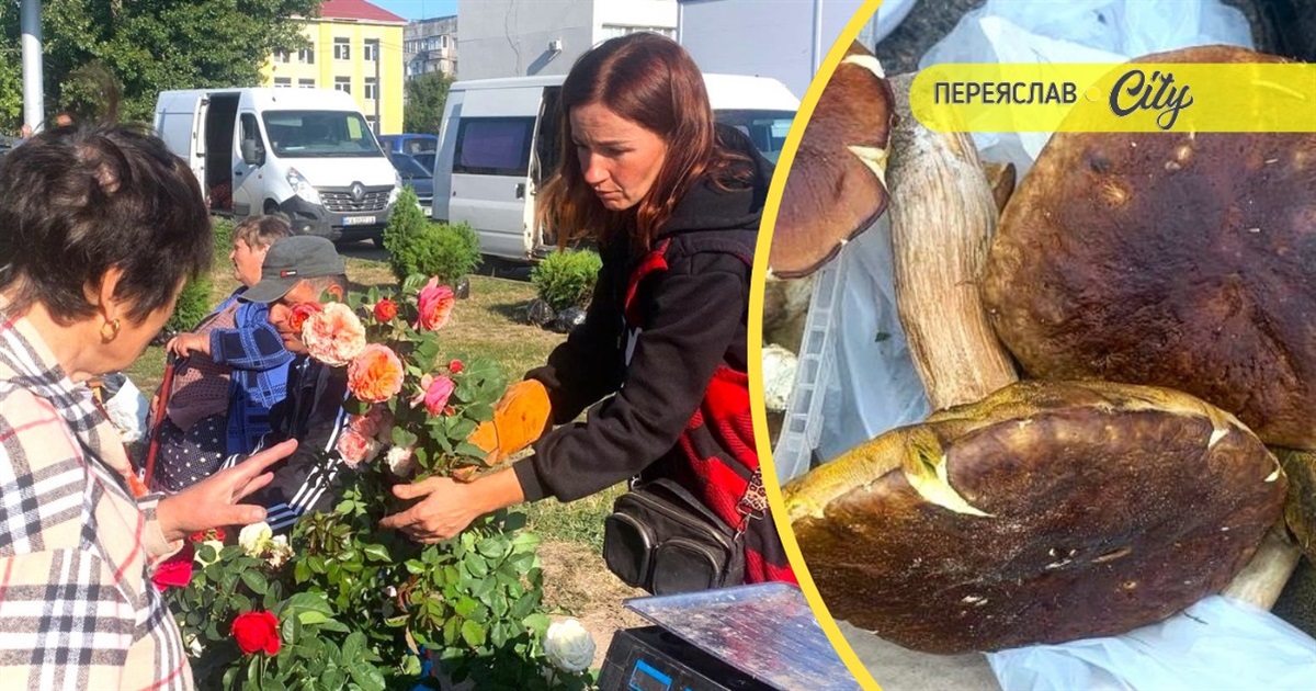 У Переяславі на базарі за кілограм білих грибів просили 350 гривень, а за саджанець троянди – 100