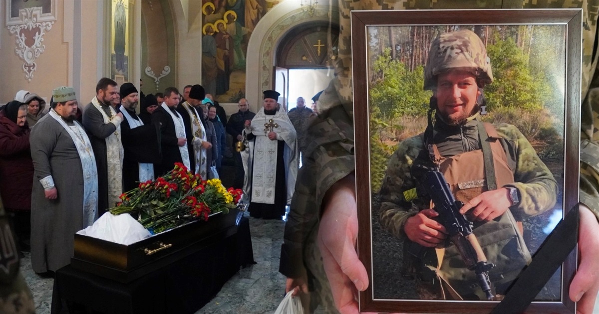 На Переяславщині поховали Андрія Зражевського: він пішов добровольцем у перший день війни ВІДЕО