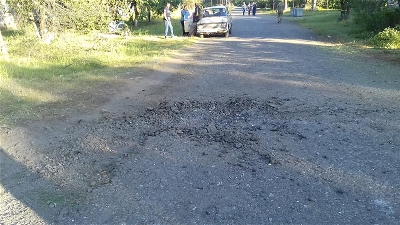 Поселок Врубовка пострадал от  обстрела