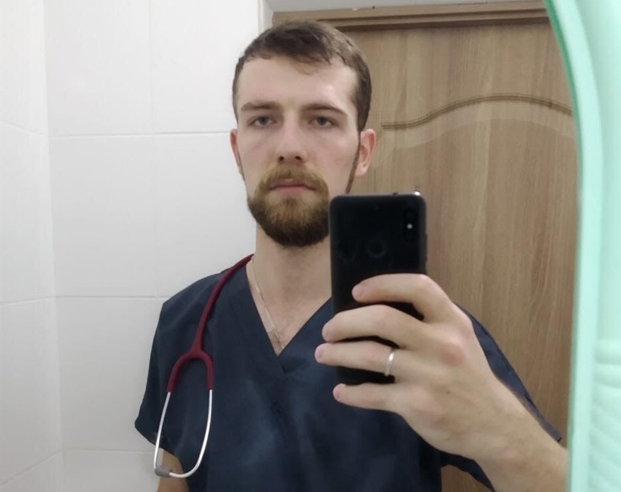 Андрей Сербин до эвакуации из Мариуполя.