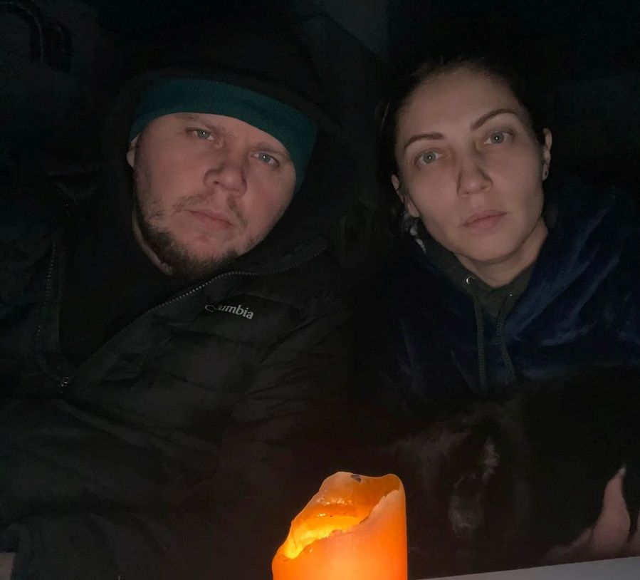 Уляна і Віталій Пчолкіни в окупованій ворожими військами Бучі