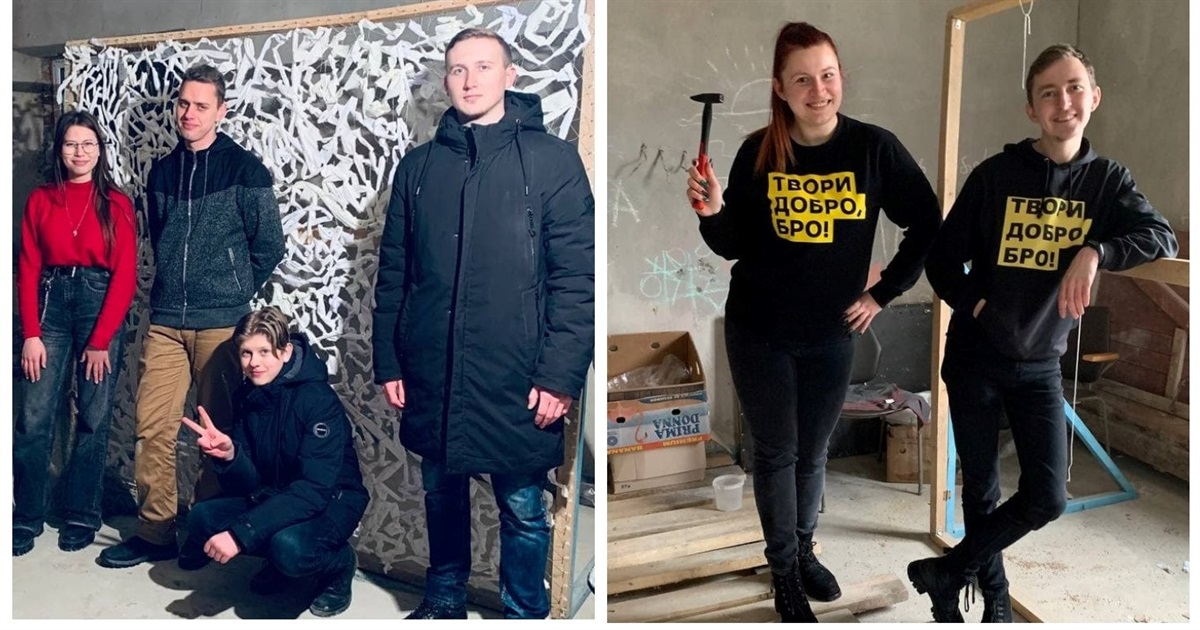 Потрібна світла тканина: жмеринчани плетуть маскувальні сітки для військових на передовій