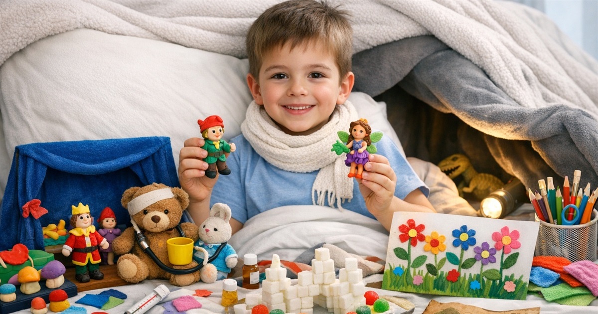 Як розважити дитину, яка захворіла: 15 ідей для веселого дозвілля вдома