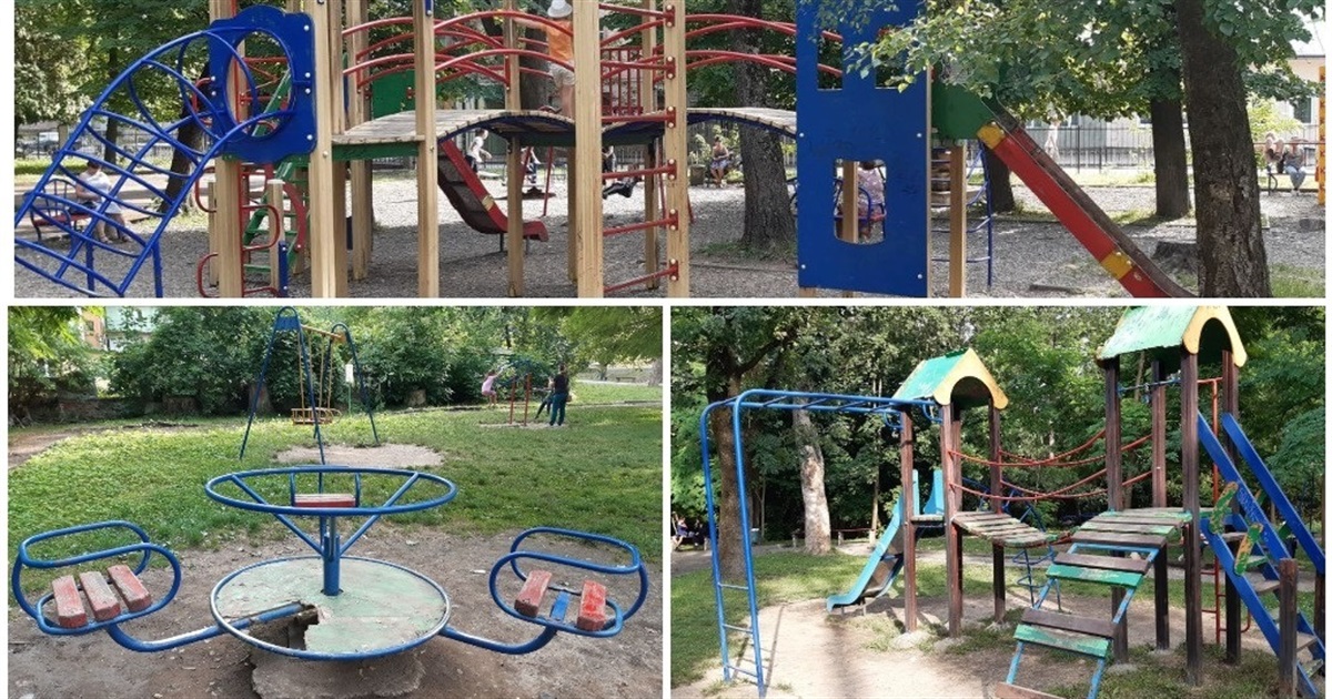 Дитячі майданчики Дрогобича: що з ними гаразд, а що — ні
