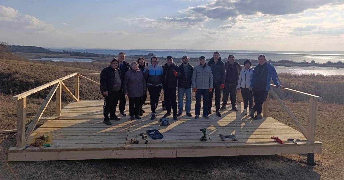 У Циблях побудували оглядовий майданчик з краєвидом на Дніпро