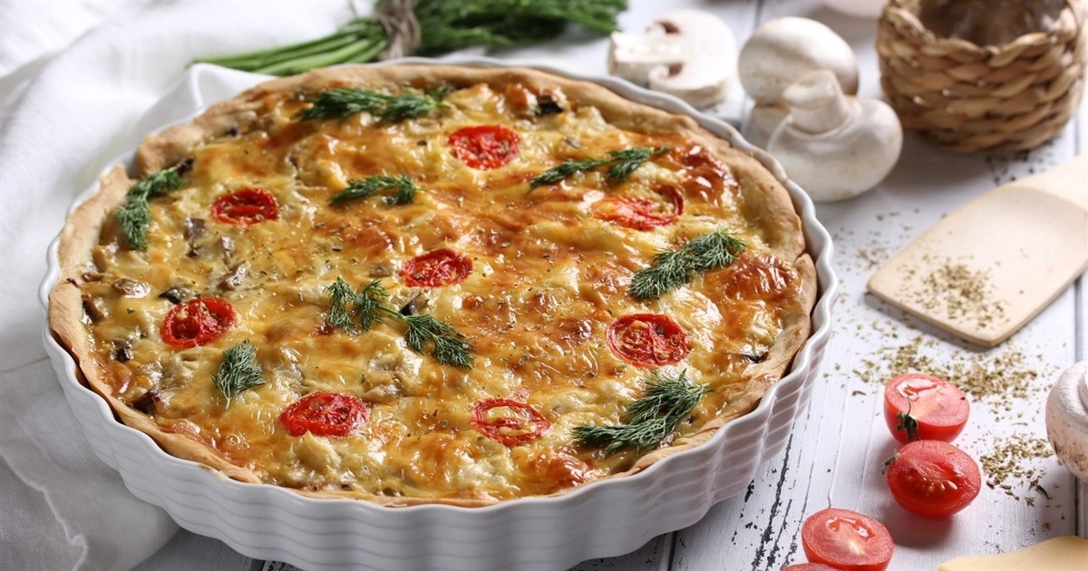 Рецепт дня: кіш з овочами