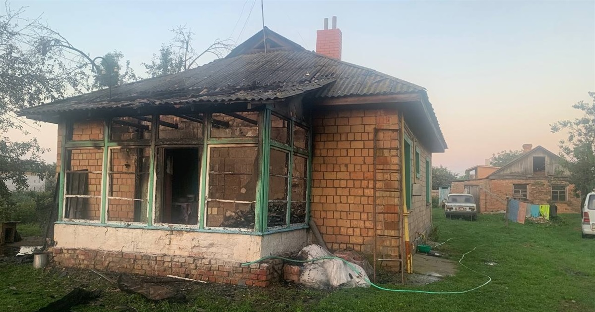На Переяславщині горів приватний будинок