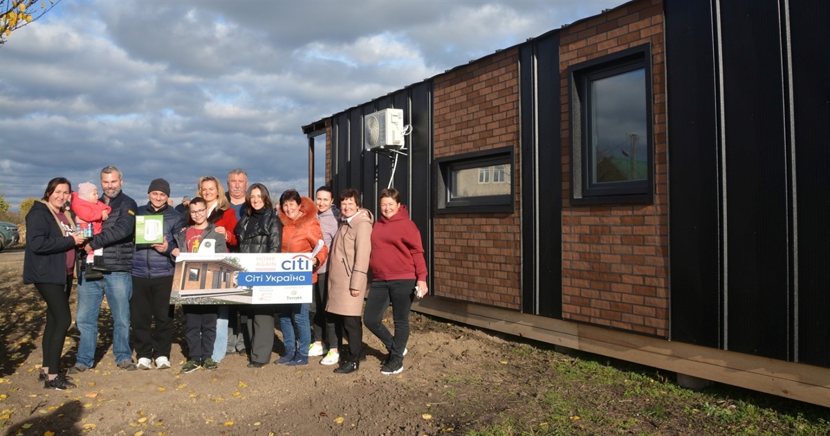 Дев’ять модульних будинків для переселенців встановлять у Студениківській громаді від благодійників