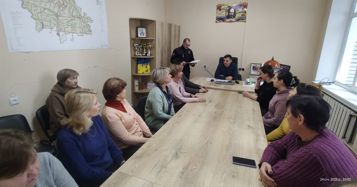 Поліцейський офіцер Річківської громади відзвітував за виконану роботу у 2024 році