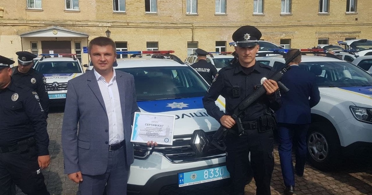 Жмеринська громада отримала патрульний автомобіль для офіцера громади