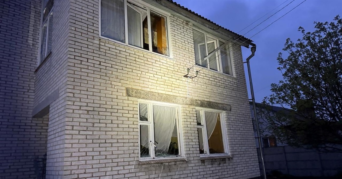 У Переяславі внаслідок падіння "шахеда" пошкоджено будинки – постраждалих немає