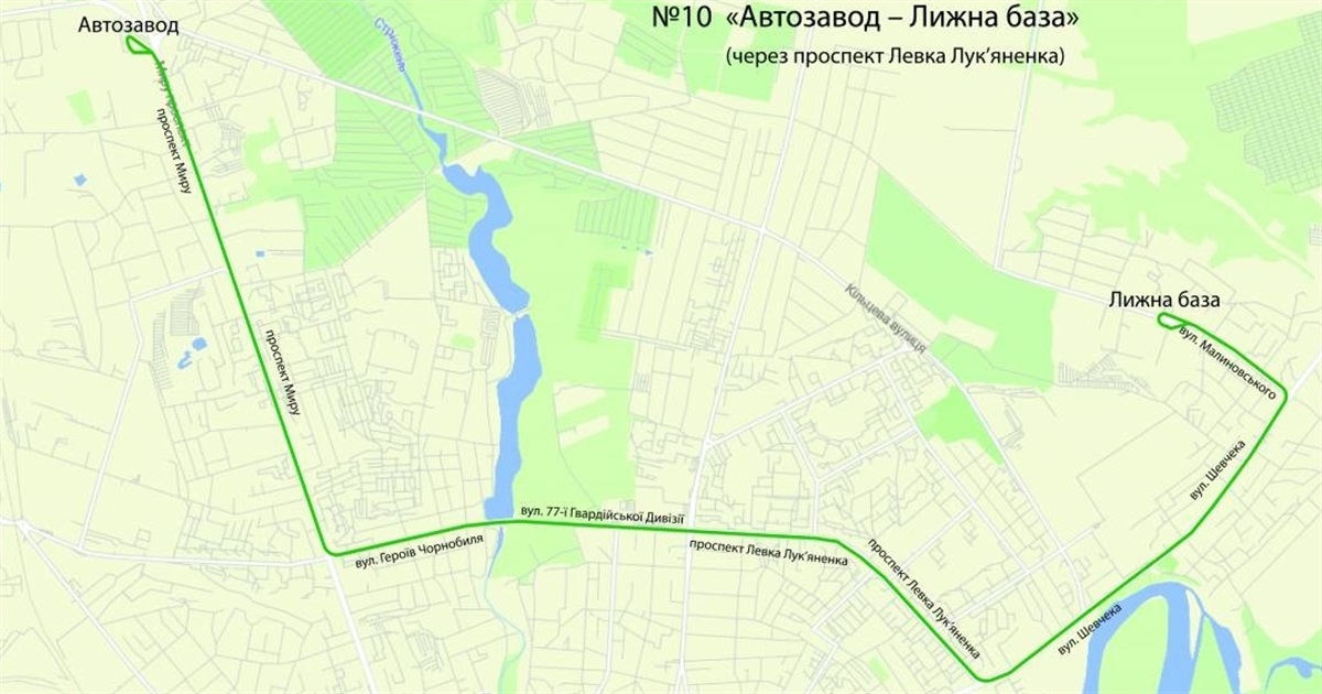 Новий автобусний маршрут № 10 з'єднає мікрорайони ЗАЗ і Сіверянка в Чернігові