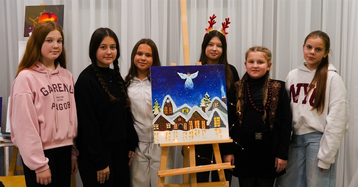 «Хочемо, щоб вона принесла надію»: на аукціоні для ЗСУ в Сарнах виставлять картину, створену дітьми