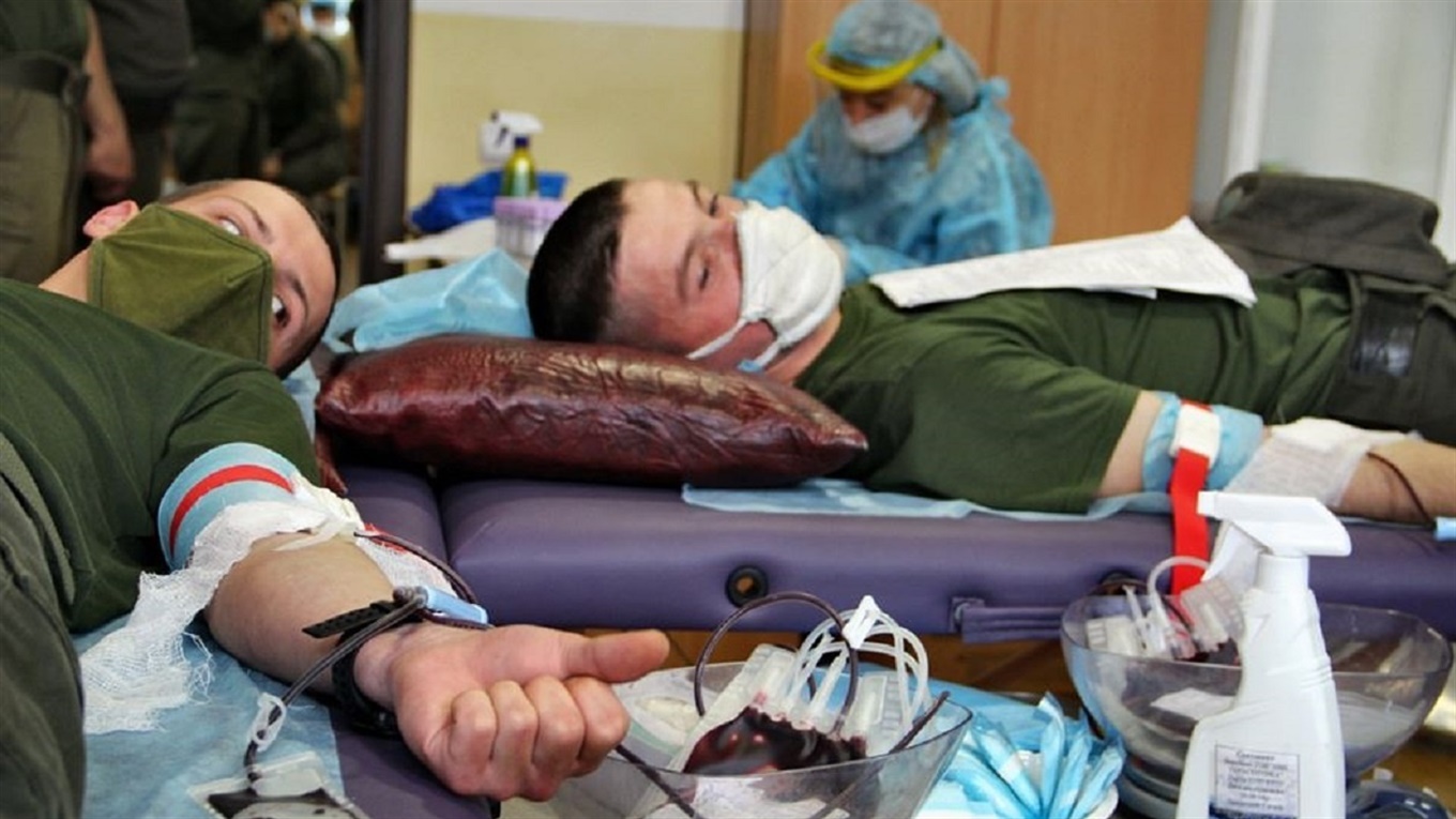 У Калинівці нацгвардійці здали більше тридцяти літрів крові