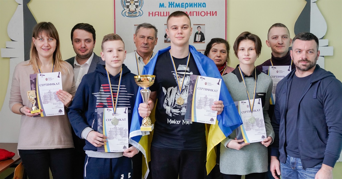 Втретє поспіль Владислав Полігас зі Жмеринки стає чемпіоном громади з шахів
