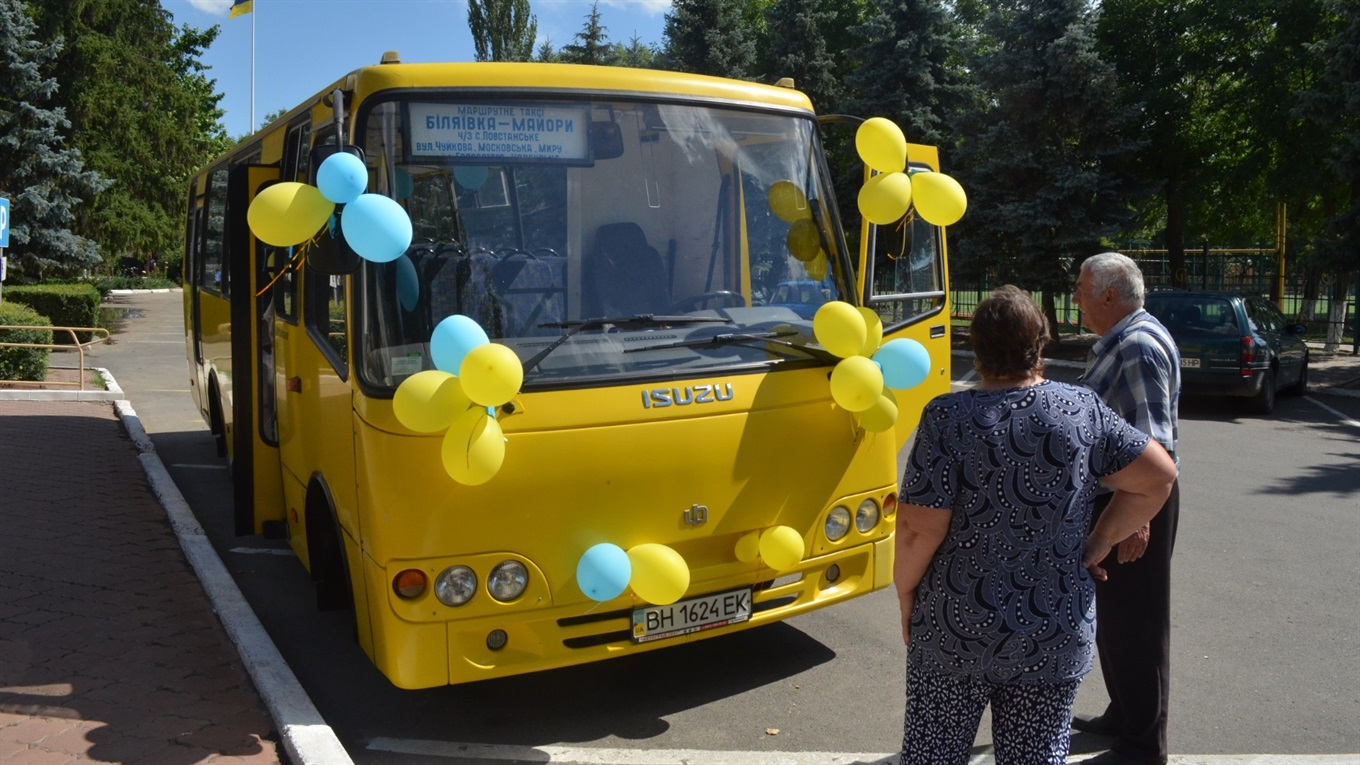 Новий автобус "Біляївка-Майори" зробив пробний рейс 