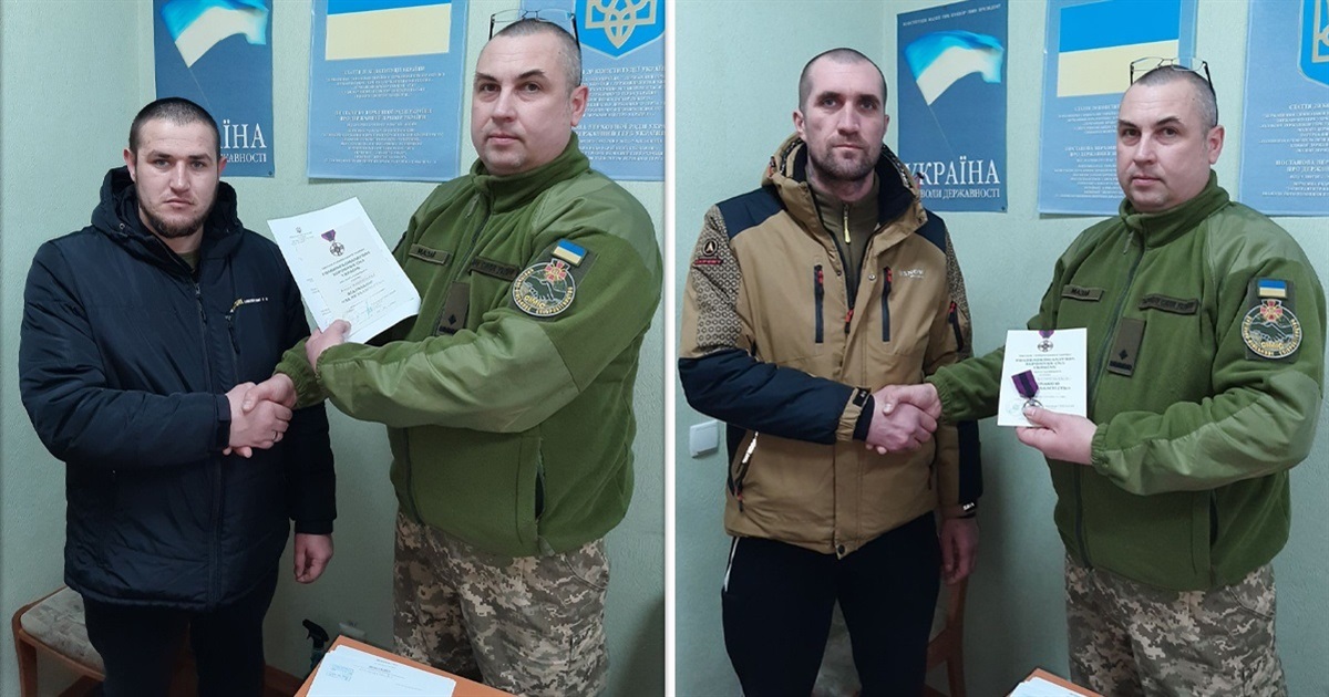 Наші земляки Віталій Мартиненко та Олександр Калиновський нагороджені відзнакою "За незламність"