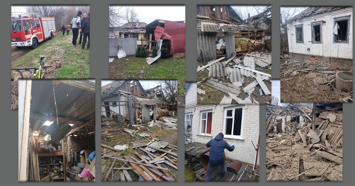 Напередодні Великодня росіяни вдарили по Білопіллю КАБом