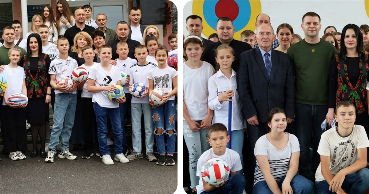 Ліцеї Жмеринської громади отримали новий спортивний інвентар до Дня захисту дітей