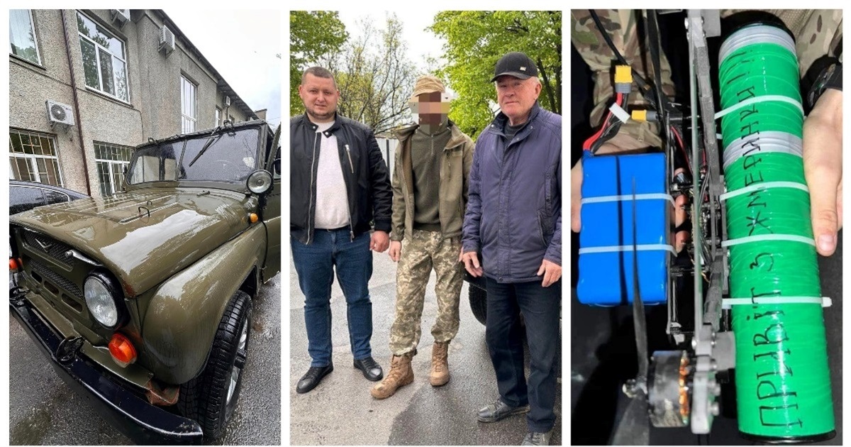 Жмеринчани передали для захисників ще одне авто, дрони та зарядні станції
