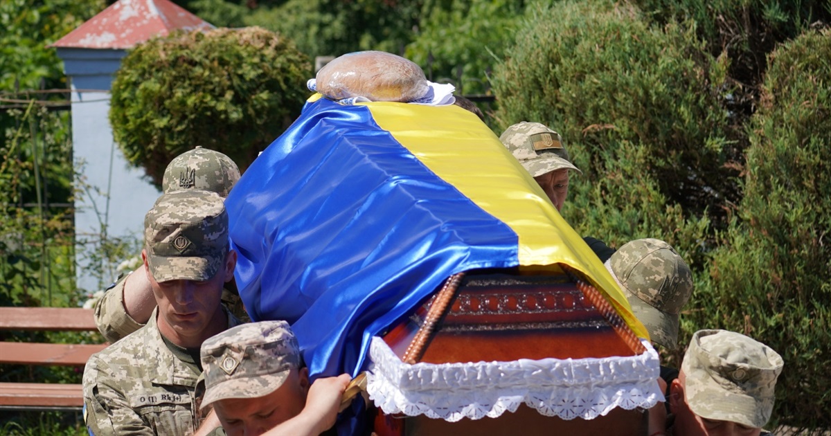 Він захищав Україну. Городоччани провели в останню путь Андрія Поліщука