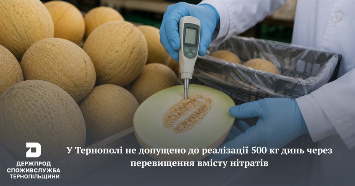 Дині з Ізмаїла не допустили до продажу у Тернополі