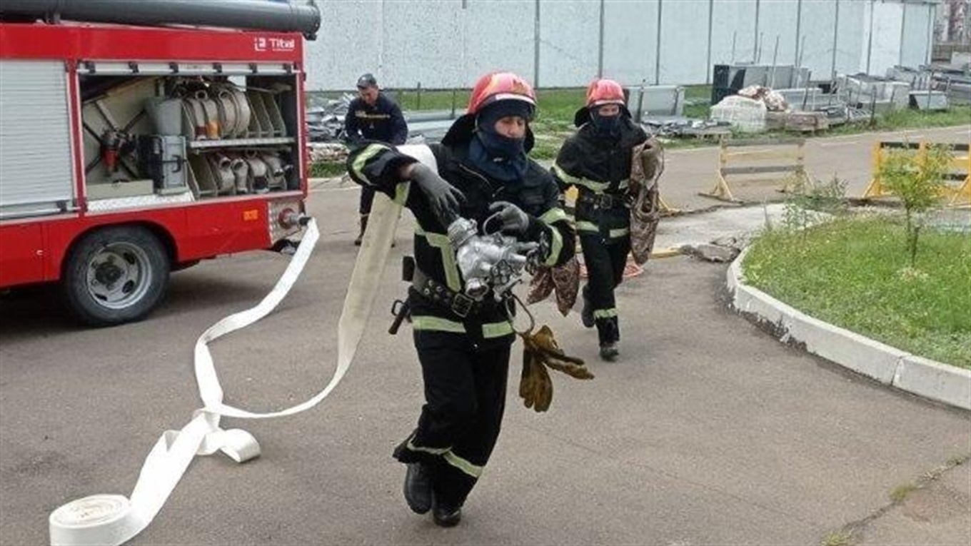 44 вогнеборці на 10 одиницях основної та спеціальної техніки гасили умовну пожежу дизпалива на ХАЕС