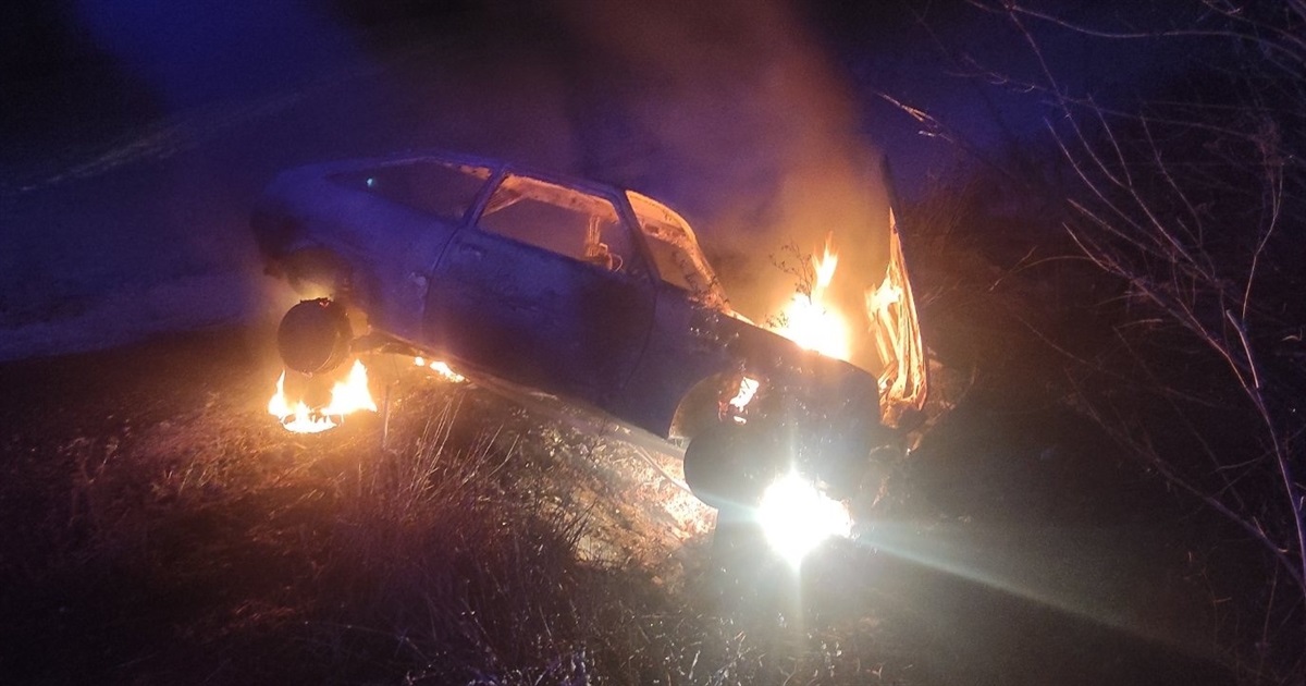 В Ковалисі згорів автомобіль «Таврія»