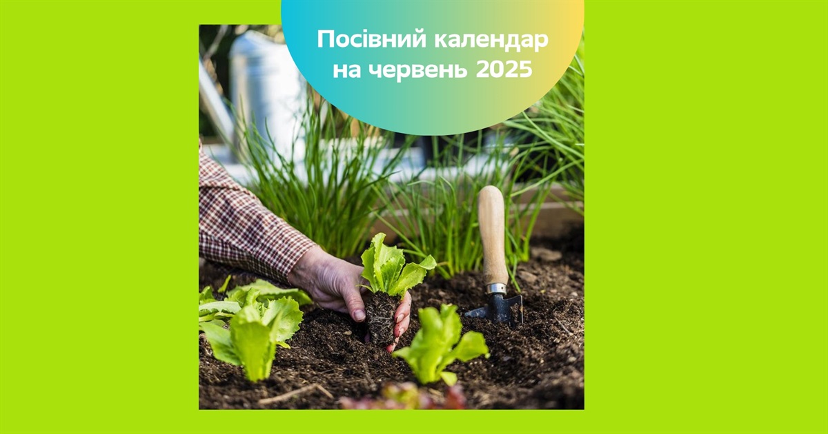 Місячний посівний календар на червень 2025 — коли садити овочі та обрізати сад