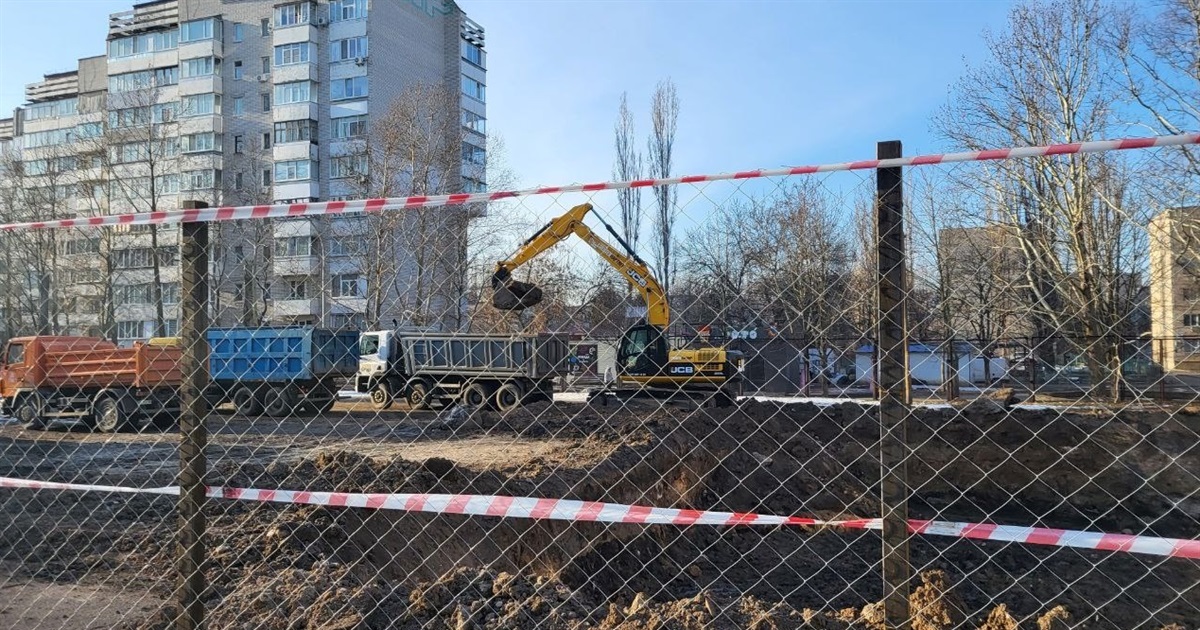 Будівництво укриття у Південноукраїнську: що буде зі стадіоном ліцею № 4?