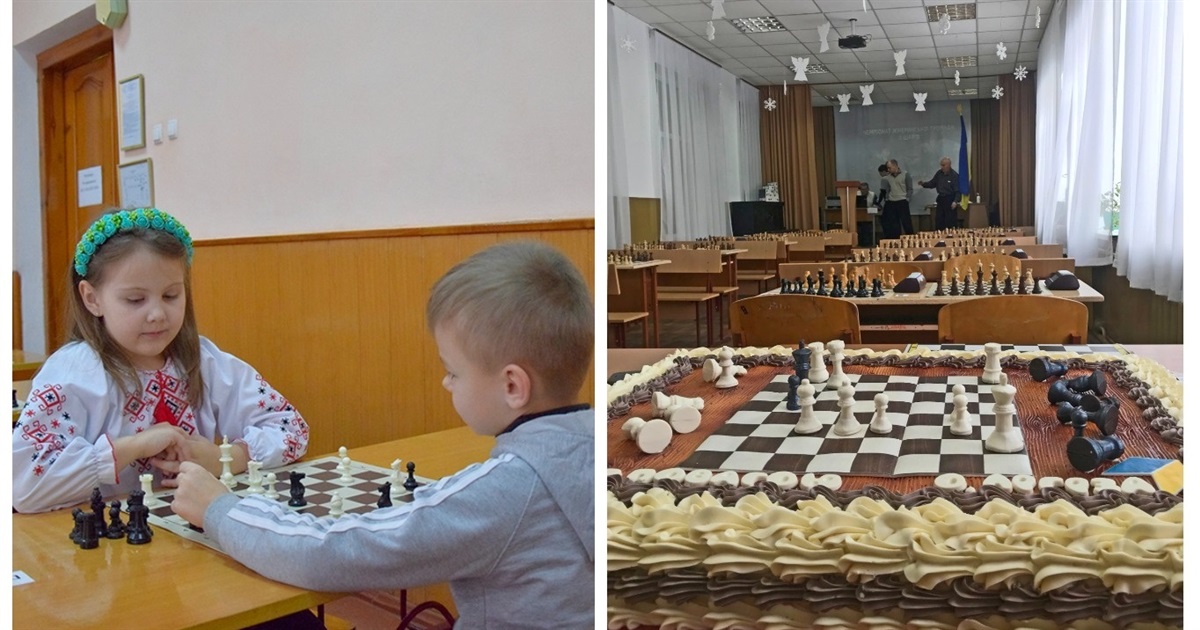 Зі святковим тортом та подарунками стартував у Жмеринці чемпіонат з шахів серед дітей