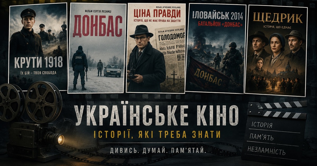 Українські фільми, за якими можна вчити історію України