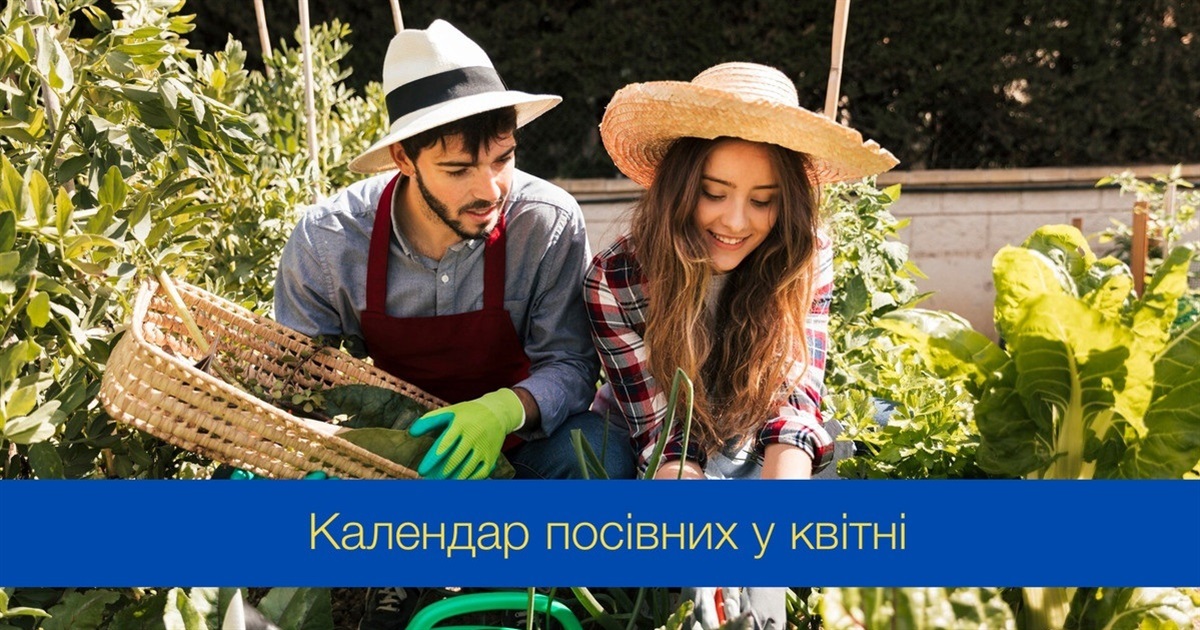 Календар посадки овочів, зелені та саджанців дерев на квітень