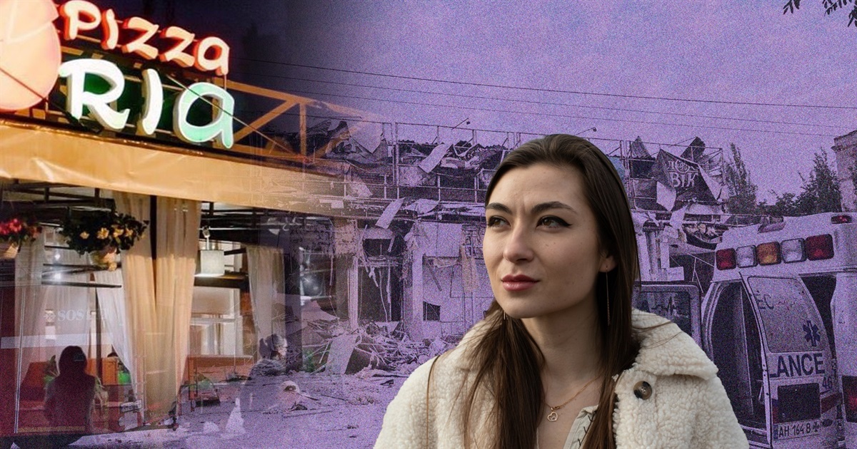 Ірина Сампан пішла з ресторану RIA за 40 хвилин до ракетного удару. Її врятував поганий інтернет