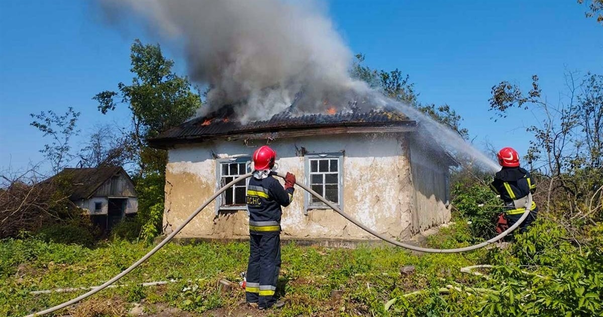 В Іванівці, що на Кагарличчині, горіла хата
