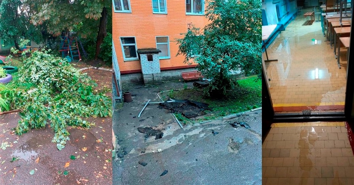 Зірвало покрівлю лікарні: по Житомирщині пройшлася руйнівна стихія