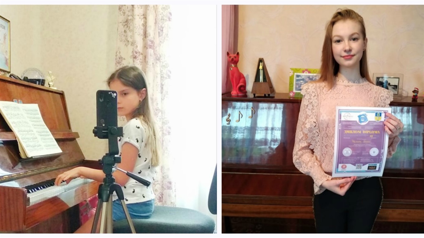 Жмеринчанки виконали твори Чайковського дистанційно і отримали Дипломи міжнародного конкурсу: відео