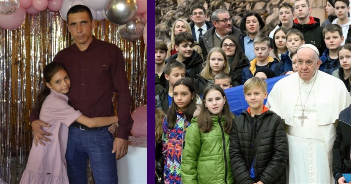 Донька загиблого прикордонника з Луганщини зустрілася з Папою Римським. Її тато врятував побратимів