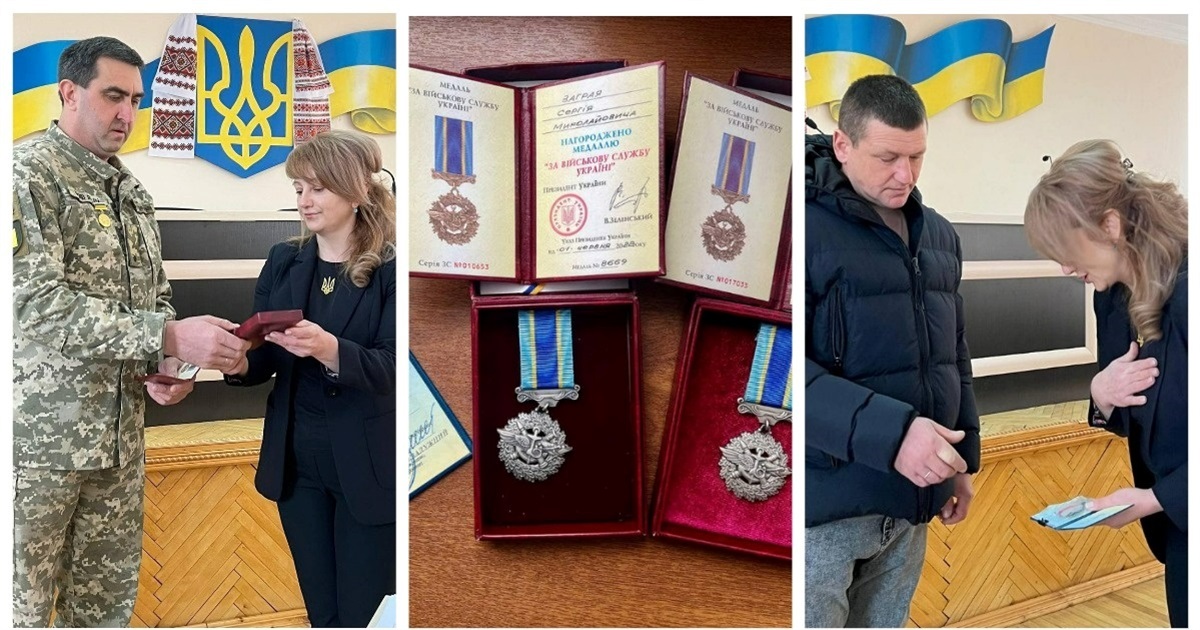 Трьох захисників Жмеринщини нагородили відзнаками за мужність і стійкість